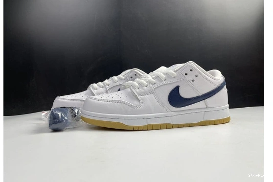 White Label Dunk Nike Orange Navy CZ2249-100 SB Low 0327
